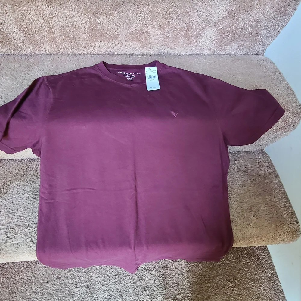 Aeropostale and American Eagle Men's T-Shirts - Burgandy And Coral - Picture 8 of 11